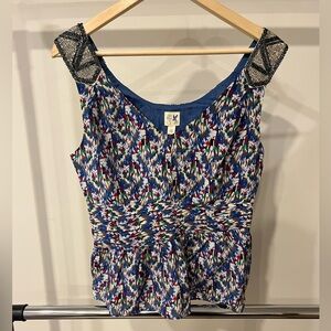 Anthro Beaded Going Out Top